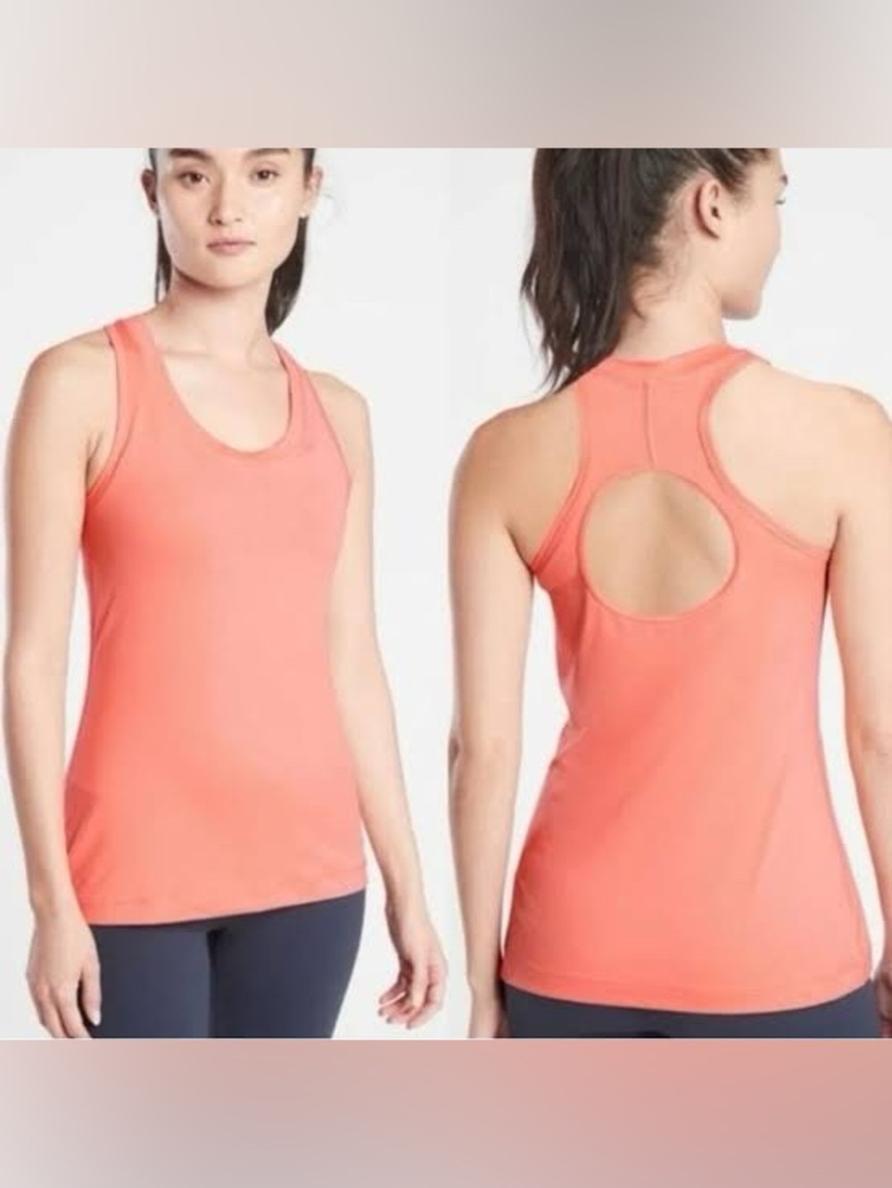 Athleta Coral Nitro Tank Large Flowy Activewear